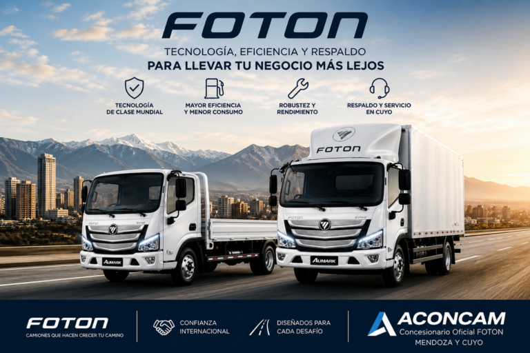 ¿Por qué elegir Foton para tu flota? Rendimiento, respaldo y una decisión inteligente en Cuyo